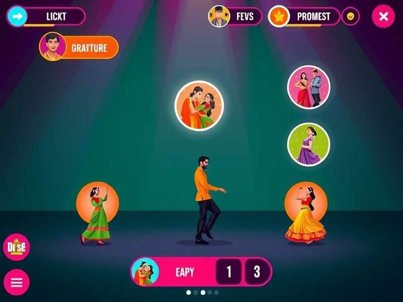 Dil Se Dance Connoisseur gameplay screenshot showing dance moves